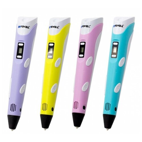 Купить 3D ручка Myriwell 2 RP100b c LCD дисплеем Фиолетовый, фиолетовый