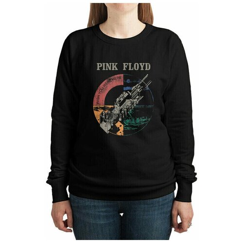 Свитшот DreamShirts с принтом Pink Floyd Женский Черный 46