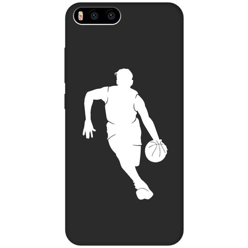 Матовый чехол Basketball W для Xiaomi Mi 6 / Сяоми Ми 6 с 3D эффектом черный матовый чехол climbing w для xiaomi mi 6 сяоми ми 6 с 3d эффектом черный