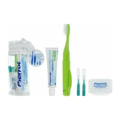 Ортодонтический набор Pierrot Orthodontic Kit зубная щетка pierrot junior orthodontic с 8 лет