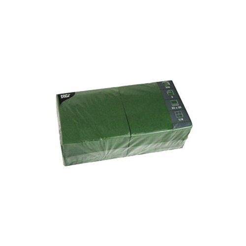 Купить Салфетки 33x33 см темно-зеленые 250шт, Pap Star 3200262, PAPSTAR, зеленый, Бумажные салфетки