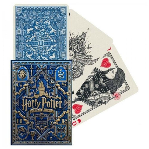 Игральные карты Theory11 Harry Potter (Ravenclaw Blue) / Гарри Поттер (Факультет Когтевран, синие) игральные карты для покера с факультетами хогвартса тематика гарри поттер