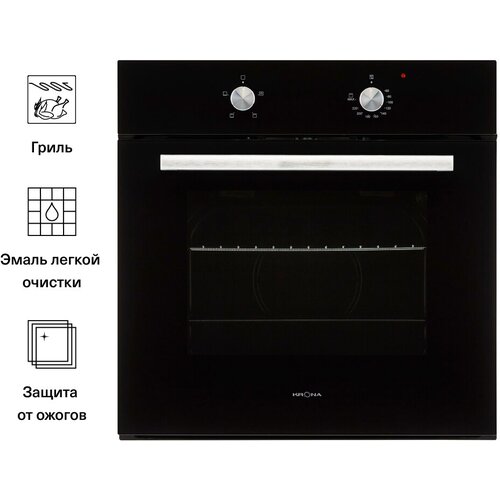Электрический духовой шкаф Krona PRONTO 60 BL черный 2530600₽