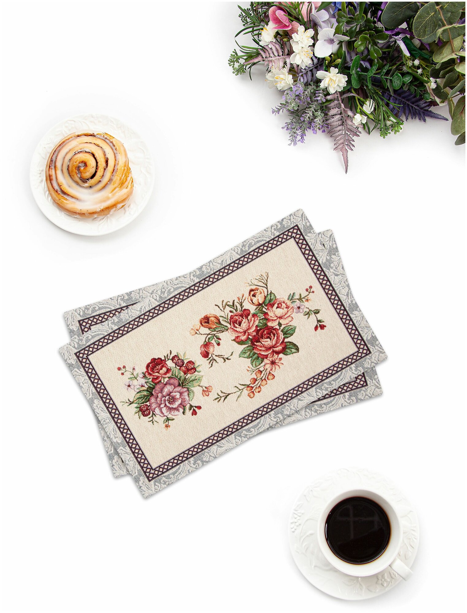 фото Комплект салфеток Le Gobelin Розовый сад 2 шт. 30х50 см