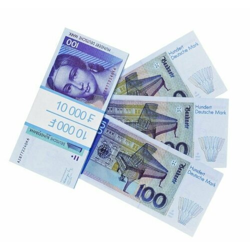 Деньги сувенирные игрушечные купюры номинал 100 немецких марок