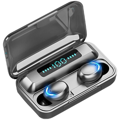 Беспроводные bluetooth наушники вкладыши с встроенным микрофоном и кейсом Power Bank для iPhone Android спортивные для бега 89900₽