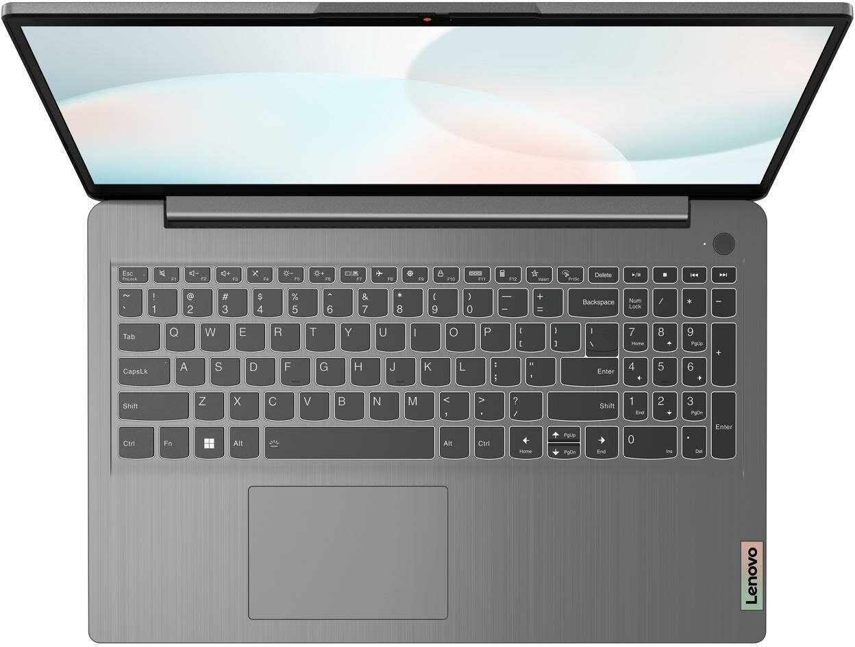 Ноутбук 156" Lenovo IdeaPad 3 15IAU7 Core i5 1235U/8Gb/256Gb SSD/156" FullHD/DOS Серый (82RK00TRPS)