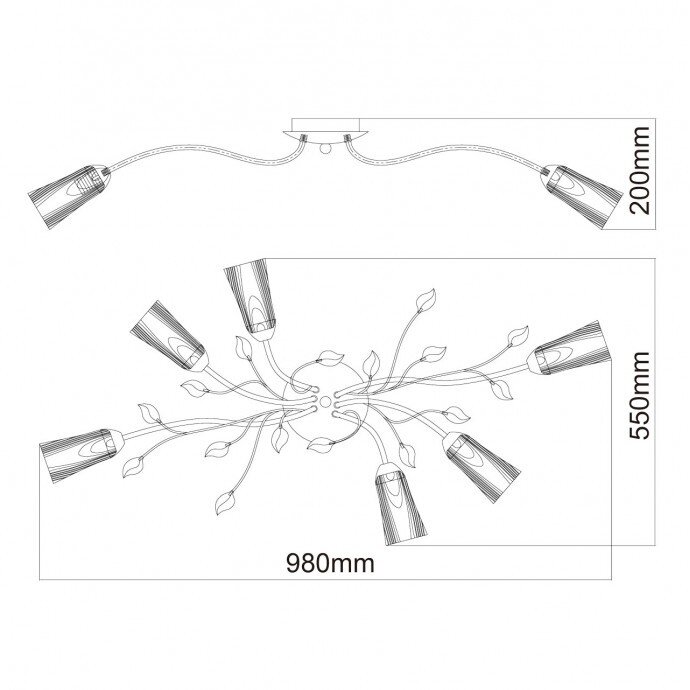 Потолочная люстра MW Light Восторг 242015206 - фотография № 10