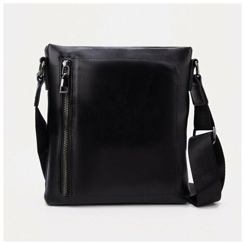 фото Сумка, отдел на молнии, 2 наружных кармана, цвет чёрный нет бренда