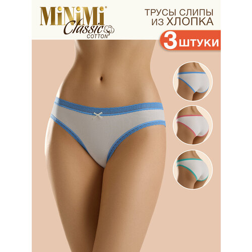 Трусы MiNiMi, 3 шт., размер 42/XS, мультиколор