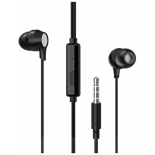 Проводные наушники Borofone BM28 Tender Sound Черные 63800₽