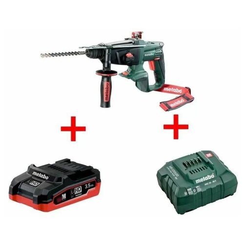 Перфоратор аккумуляторный KHA 18 LTX 1х3.5Ач LiHD+ЗУ ASC55 Metabo T03320