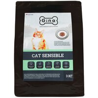 Корм для кошек сухой Gina Cat Sensible чувствительное пищеварение, цыпленок, индейка, 3 кг