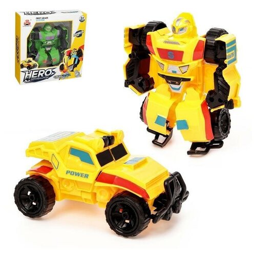 фото Робот с трансформацией «гонка», цвет жёлтый no name