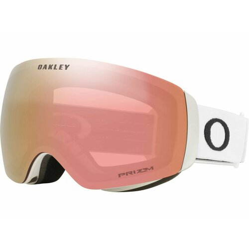 Лыжная маска Oakley Flight Deck, M, Matte White/Prizm Rose Gold