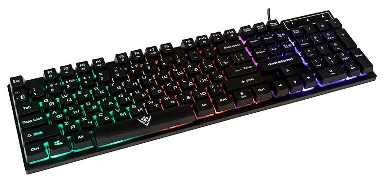 Клавиатура игровая Nakatomi KG-23U Black Gaming с подсветкой - черная