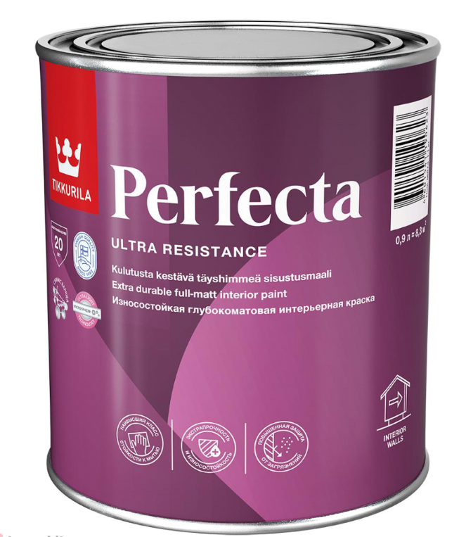 Tikkurila ВД краска интерьерная PERFECTA C глубокоматовая 0,9л