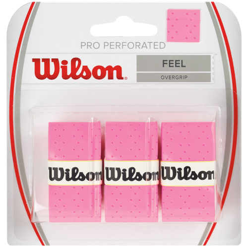 Намотка верхняя Wilson PRO Perforated FEEL 3шт. Розовый виброгаситель wilson pro feel blade dampeners