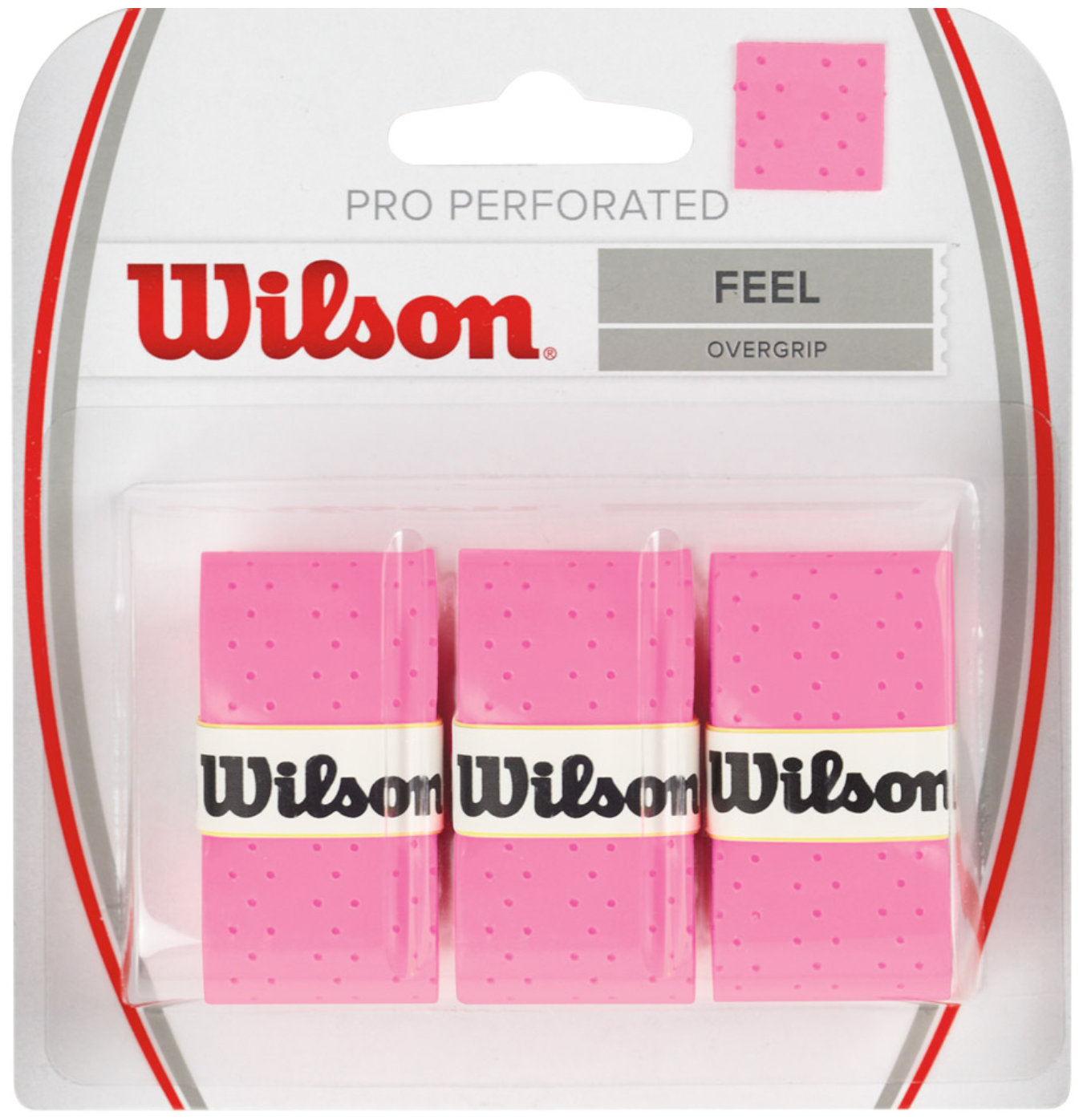Намотка верхняя Wilson PRO Perforated FEEL 3шт. Розовый