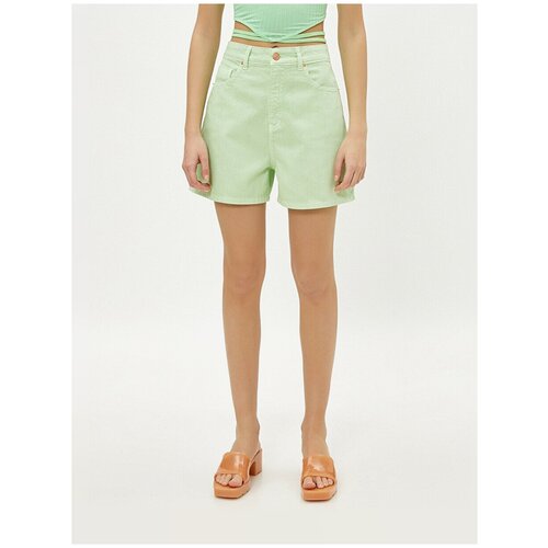 фото Шорты koton women, 1yak03073mw, цвет: light green, размер: 38