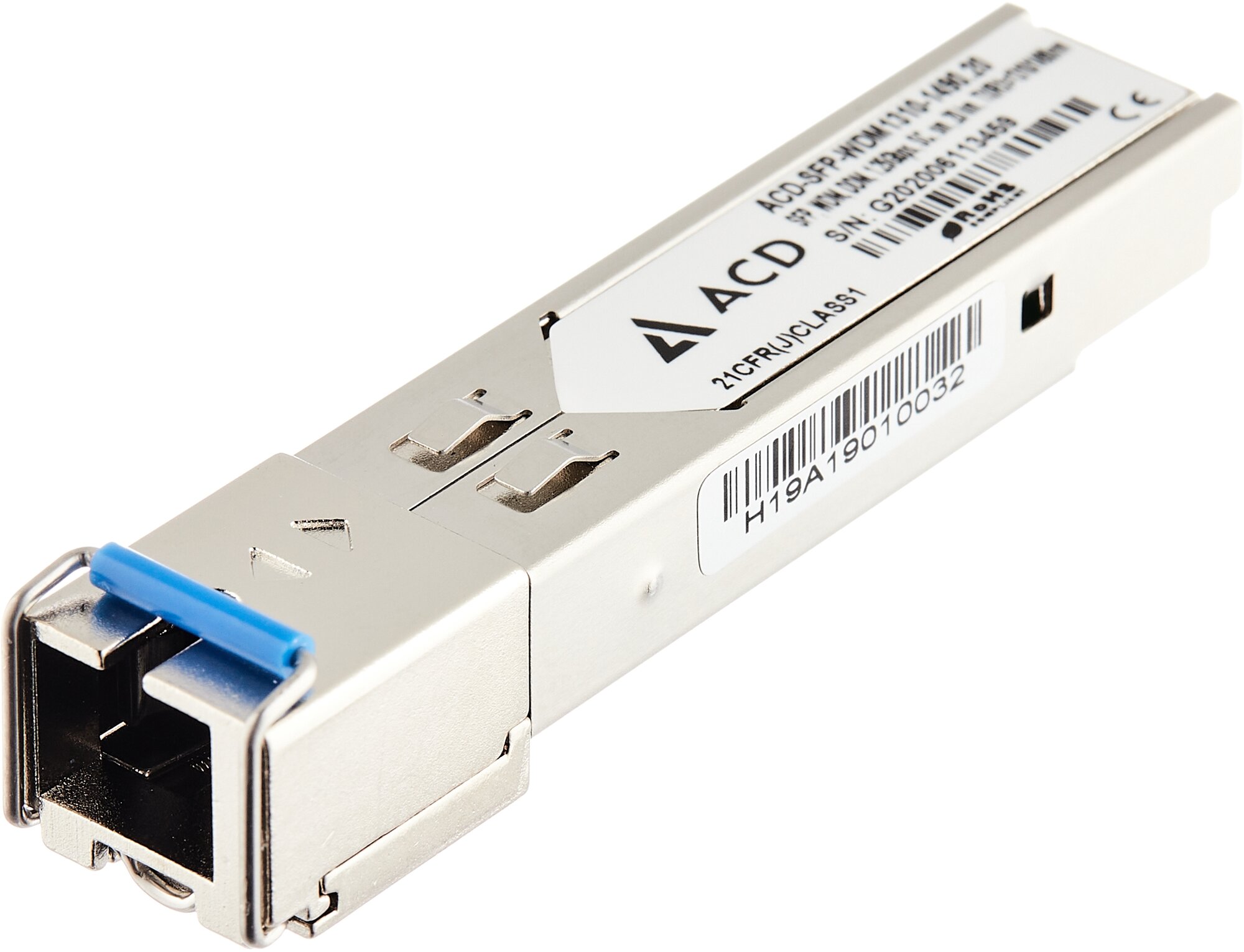 Трансивер ACD-SFP-WDM1310-1490.20 SFP, WDM, DDM, 1.25Gbps, SC, sm, 20 km, TX/RX=1310/1490nm