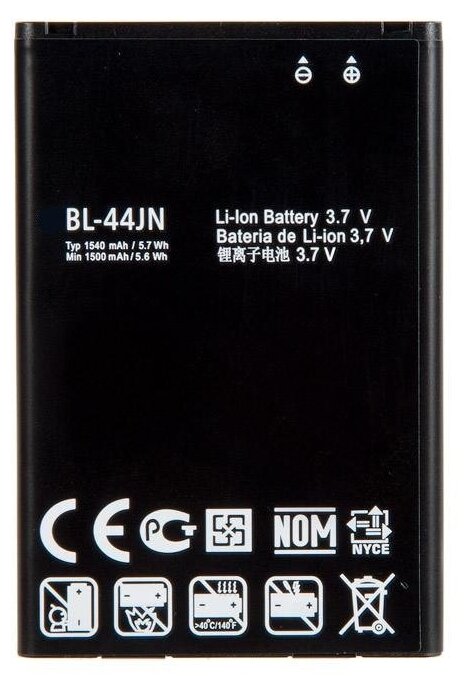 Аккумулятор BL-44JN для LG P690/P692/P698/P970/E400/E405/E510/E730/A290/A399/E612/E420