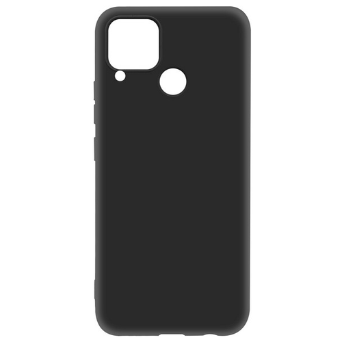 Накладка Krutoff Silicone Case для Realme C15 (черный)