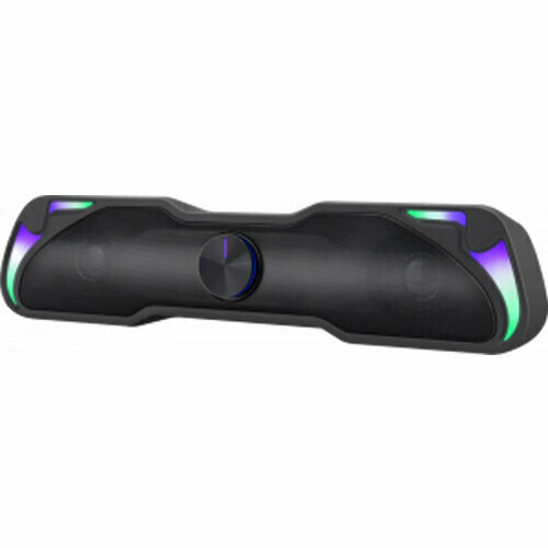 Колонка Defender Z7 саундбар 20 - 6 Вт подсветка регулятор громкости на корпусе чёрная 113600₽