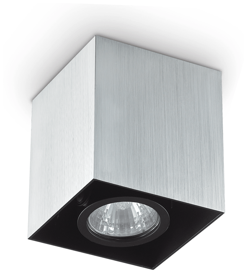 Светильник потолочный ideal lux Mood PL1 D09 Square макс.1х28Вт IP20 GU10 230В Алюминий/Черный Металл 140926. - фотография № 1