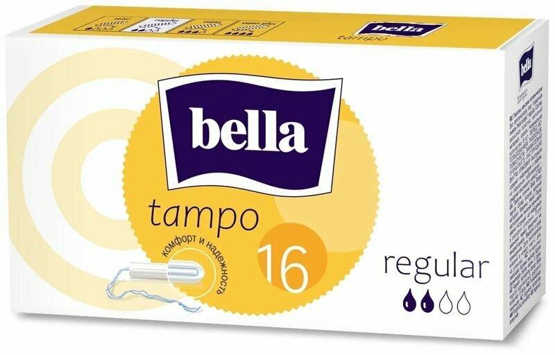 Тампоны Bella Premium Comfort Regular Easy Twist, 16 шт.