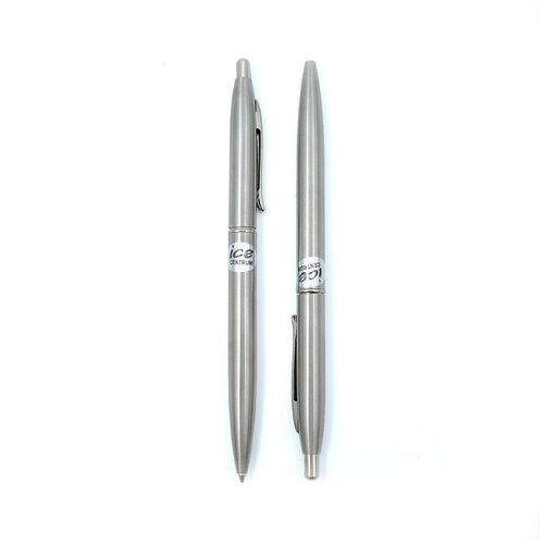 80535 Набор: авторучка+мех.карандаш SILVER ICE (стержень 0,7 мм, цвет чернил синий, грифель 0,5 мм)