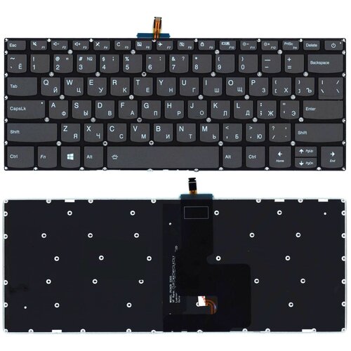 Клавиатура для ноутбука Lenovo Ideapad S145-14API черная с подсветкой 2022₽