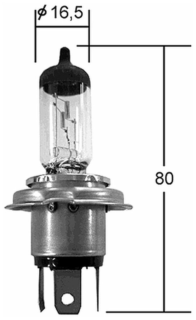 Лампа головного света Koito IH01 12V 60/55W (кратность 2 шт.) арт. 0190