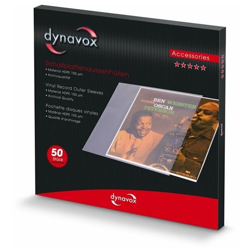 Конверты Dynavox конверты для LP set 50pcs 207591 конверты внешние для грампластинок 12