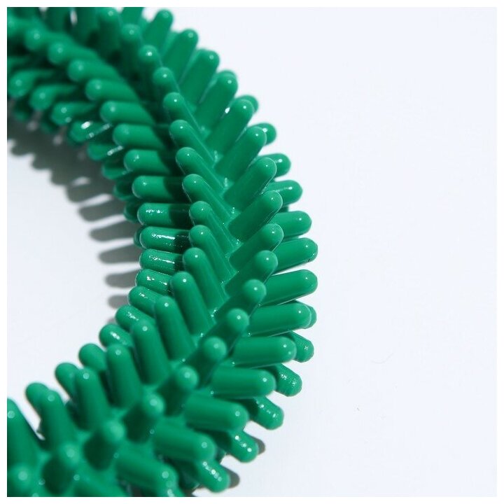 Игрушка "Кольцо с шипами №6", 15,5 см, зелёная - фотография № 5