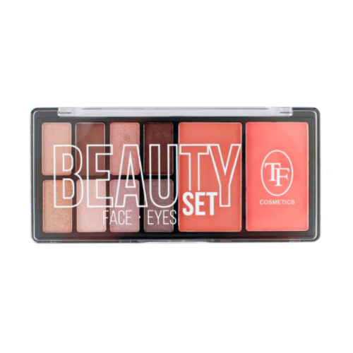 Палетка для макияжа TF Cosmetics BEAUTY SET т.10 Серо-розовая палитра 13,8 г