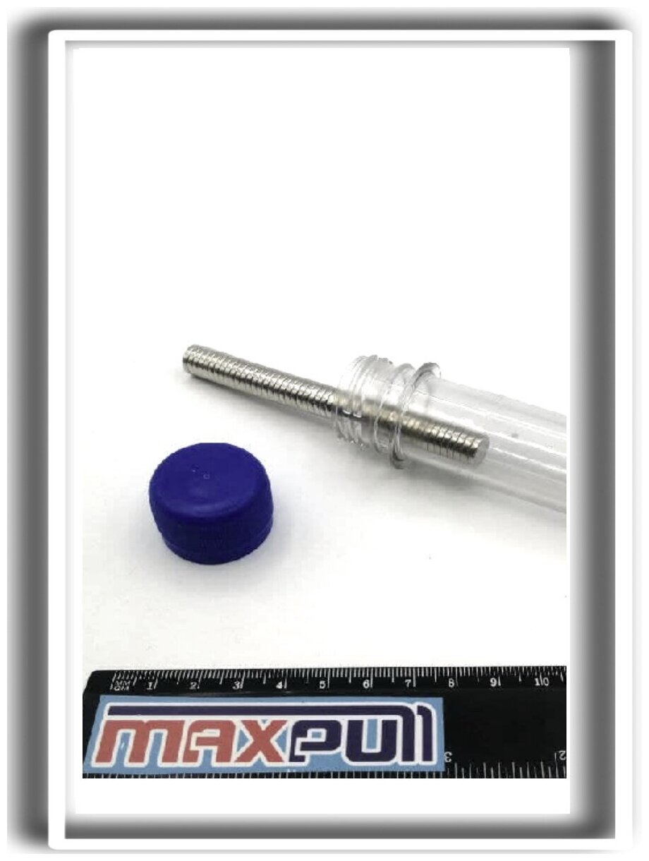 Неодимовые мощные магниты 10х2 мм MaxPull сильные диски набор 25 шт. в комплекте, сила сц. 1 кг. - фотография № 3