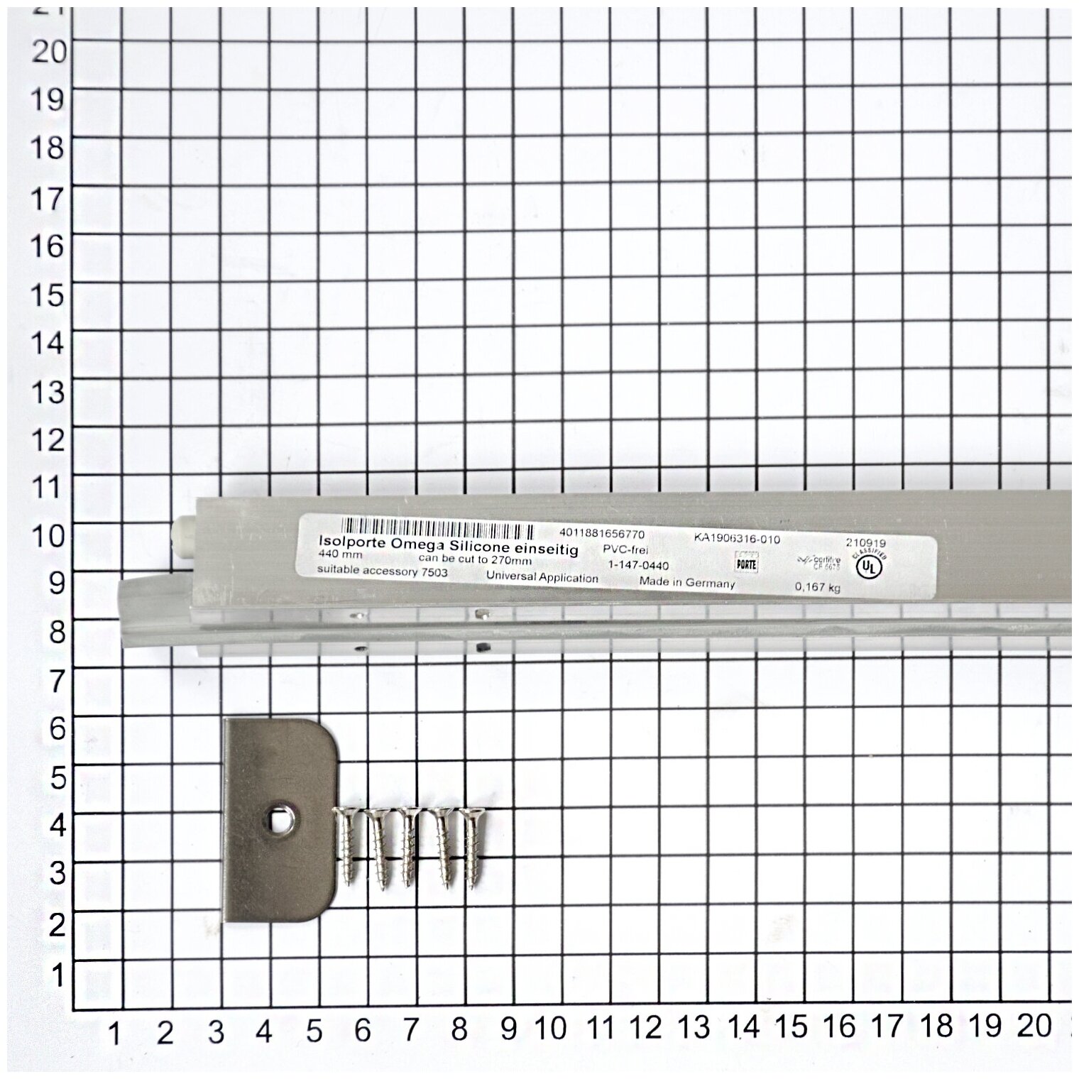 Порог автоматический Athmer Isolporte Omega Silicone single 1230 мм - фотография № 2