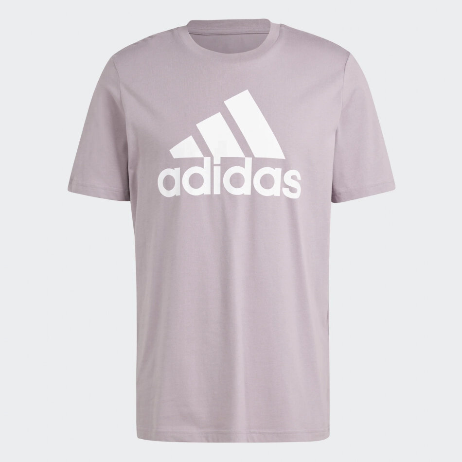 Футболка adidas Essentials Logo Grande Tejido Jersey, размер MT, лиловый — фото 1