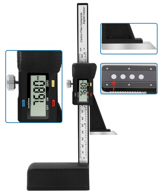 Штангенрейсмас (штангенрейсмус) цифровой 150мм высотомер