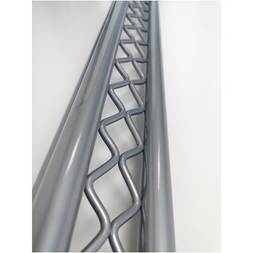 Ножка для барной стойки 85см. Ножка мебельная Ажур2. Комплект 1 шт. Цвет хром зеркальный.