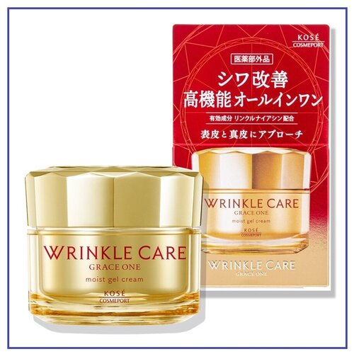 Крем-гель KOSE Grace One Wrinkle Care Moist Gel Cream многофункциональный против морщин (100гр.)