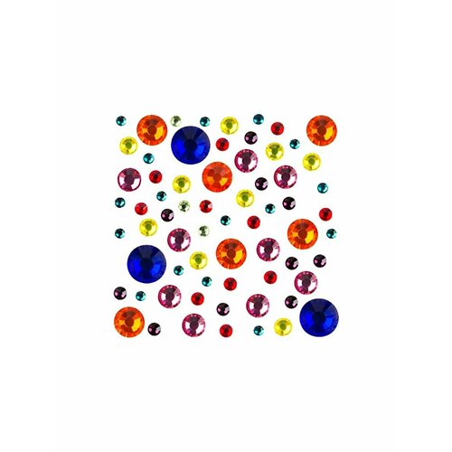 Стразы стеклянные с гранями Микс цветов и размеров в баночке, 02 Микс №2, IRISK, Д015-12