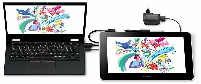 Графический планшет WACOM One 13 pen display белый [dtc133w0b] - фото №18