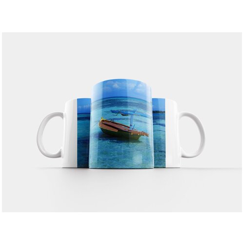 фото Кружка "корабль, рай,, голубое море," 320 мл lotsprints