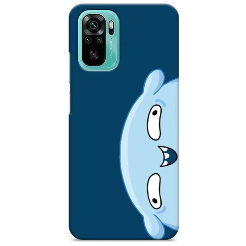 фото Пластиковый чехол "подушка синий фон" на xiaomi redmi note 10 / сяоми редми нот 10 case place