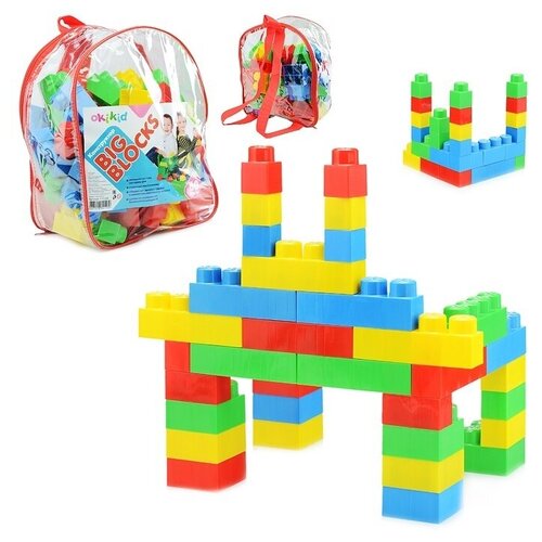 Конструктор OKIKID Big Blocks, пакет, 60 шт (Т11-005)