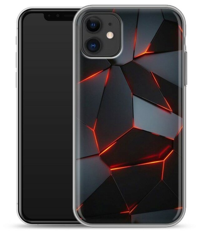 Дизайнерский силиконовый чехол для Айфон 11 / Iphone 11 Яркие абстракции