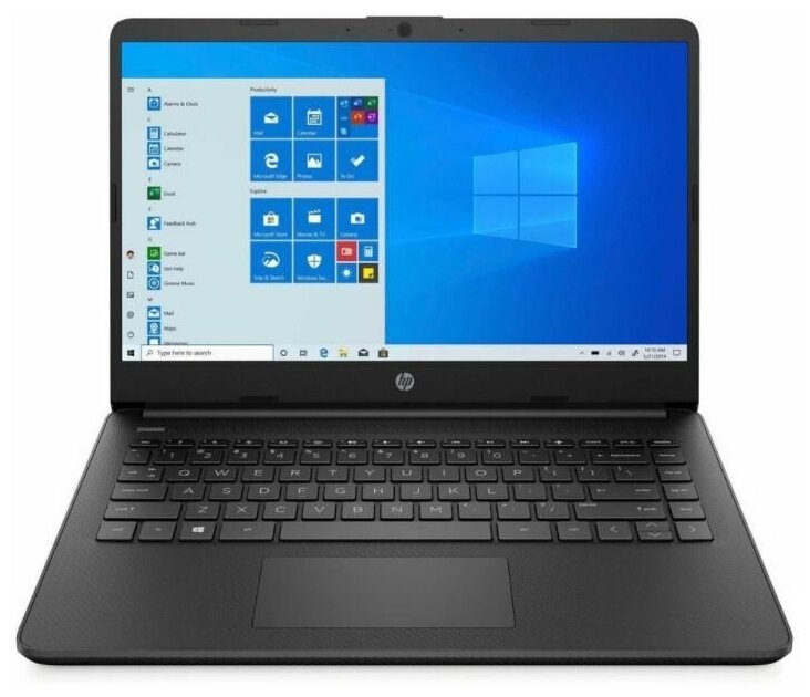 Ноутбук HP 14s-dq3004ur 3E7L8EA 141920x1080SVA Cel-N450011ГГц 4Гб 256Gb SSD UHD Graphics нет DVD Без ОС Черный