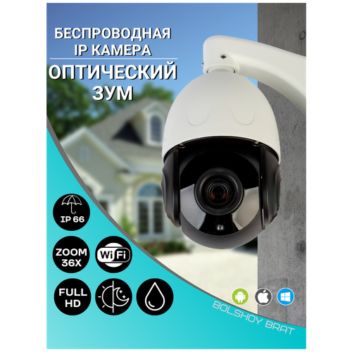 камера видеонаблюдения уличная wi-fi 5MP-zoom-x36